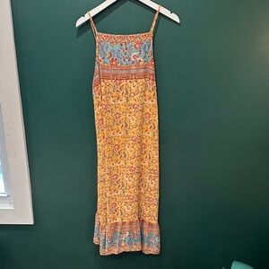 Urban Outfitters Yellow Floral Maxi Dress